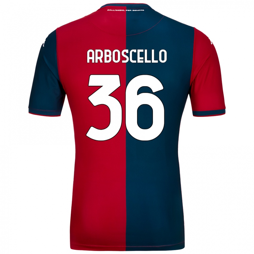 Niño Camiseta Riccardo Arboscello #36 Rojo Azul Oscuro 1ª Equipación 2024/25 La Camisa Perú