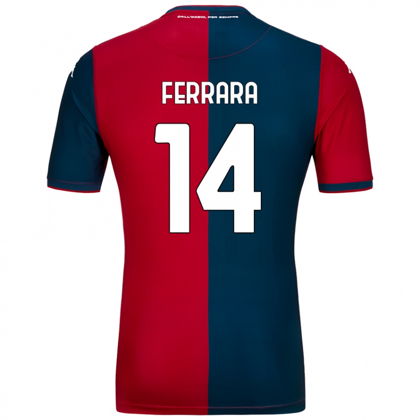 Niño Camiseta Anastasia Ferrara #14 Rojo Azul Oscuro 1ª Equipación 2024/25 La Camisa Perú