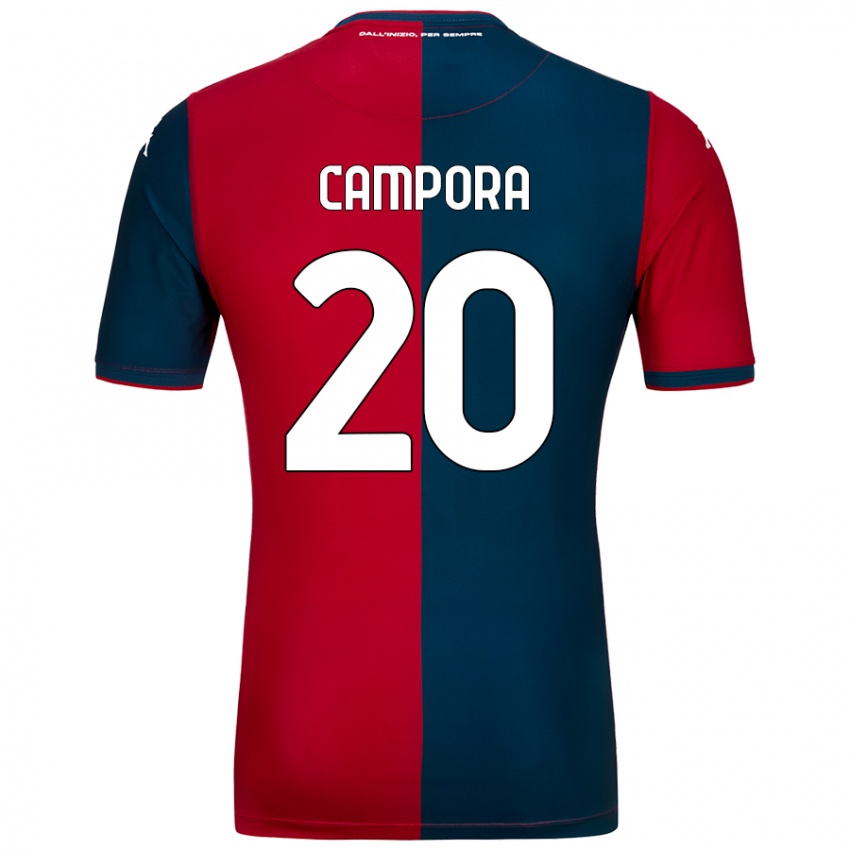 Niño Camiseta Alice Campora #20 Rojo Azul Oscuro 1ª Equipación 2024/25 La Camisa Perú