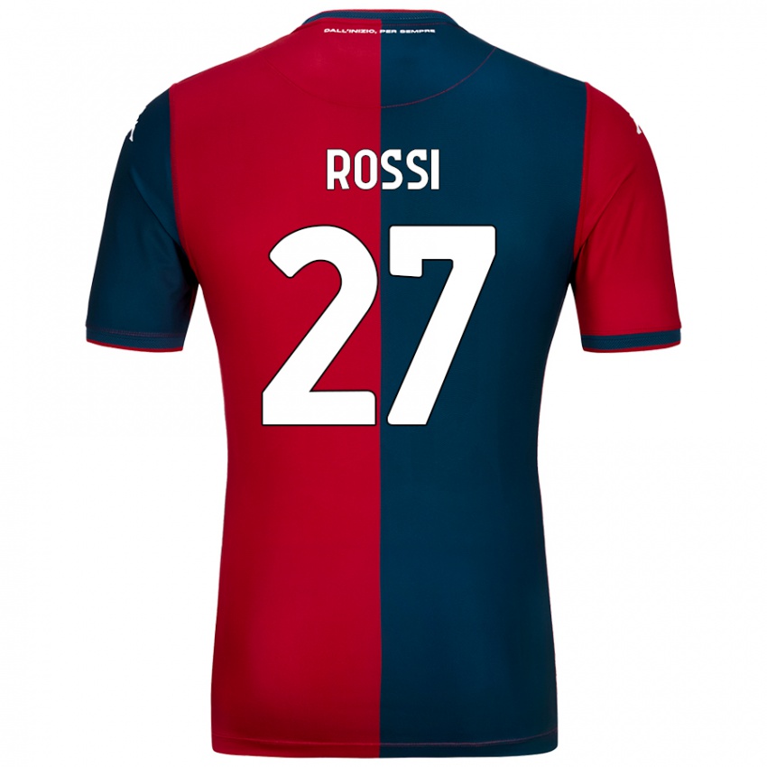 Niño Camiseta Lucrezia Rossi #27 Rojo Azul Oscuro 1ª Equipación 2024/25 La Camisa Perú