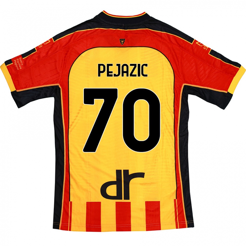 Niño Camiseta Mario Pejazic #70 Amarillo Rojo 1ª Equipación 2024/25 La Camisa Perú