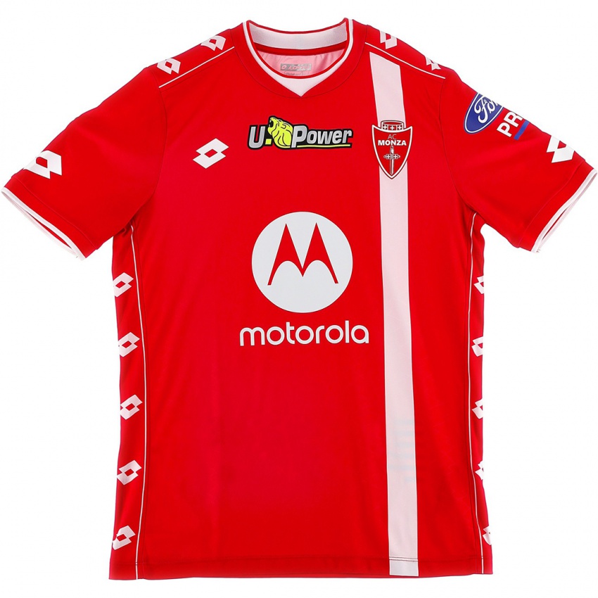 Niño Camiseta Andrea Petagna #37 Rojo Blanco 1ª Equipación 2024/25 La Camisa Perú