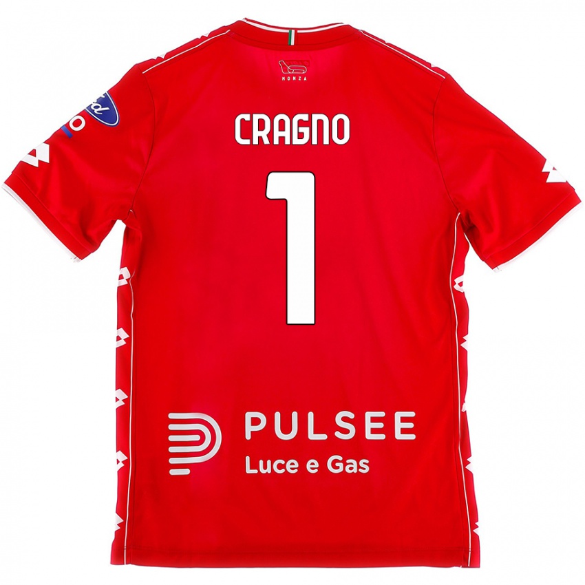 Niño Camiseta Alessio Cragno #1 Rojo Blanco 1ª Equipación 2024/25 La Camisa Perú