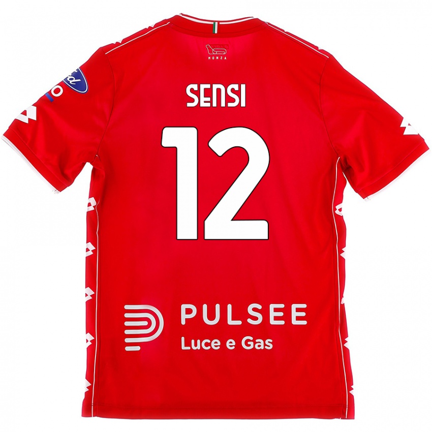 Niño Camiseta Stefano Sensi #12 Rojo Blanco 1ª Equipación 2024/25 La Camisa Perú