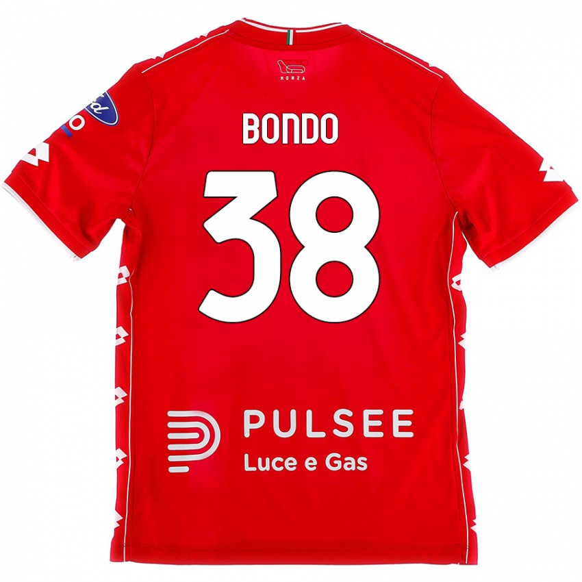 Niño Camiseta Warren Bondo #38 Rojo Blanco 1ª Equipación 2024/25 La Camisa Perú