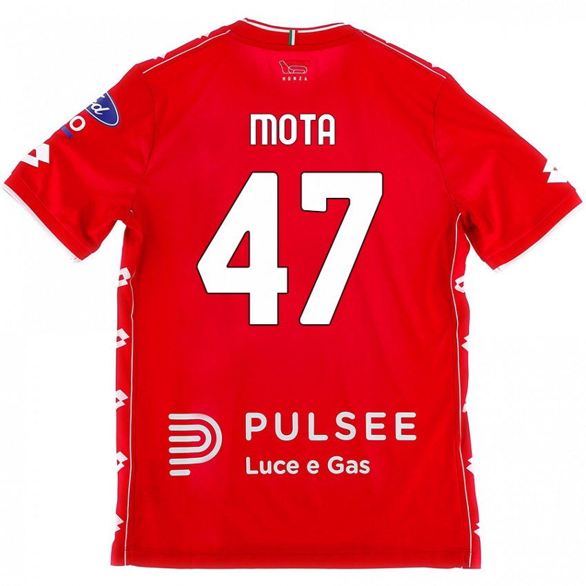 Niño Camiseta Dany Mota #47 Rojo Blanco 1ª Equipación 2024/25 La Camisa Perú