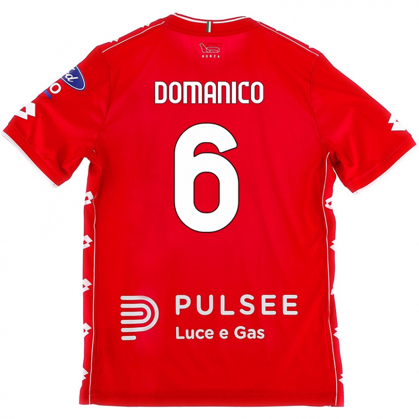 Niño Camiseta Saverio Domanico #6 Rojo Blanco 1ª Equipación 2024/25 La Camisa Perú