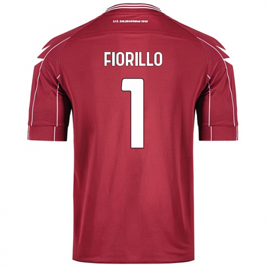 Niño Camiseta Vincenzo Fiorillo #1 Borgoña 1ª Equipación 2024/25 La Camisa Perú