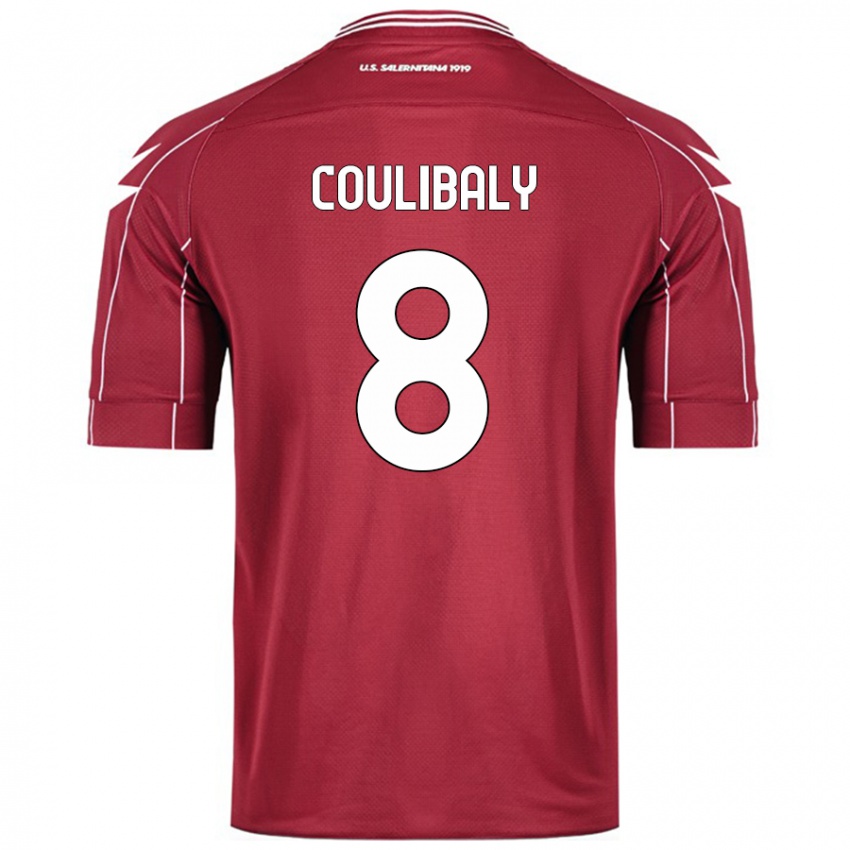 Niño Camiseta Mamadou Coulibaly #8 Borgoña 1ª Equipación 2024/25 La Camisa Perú