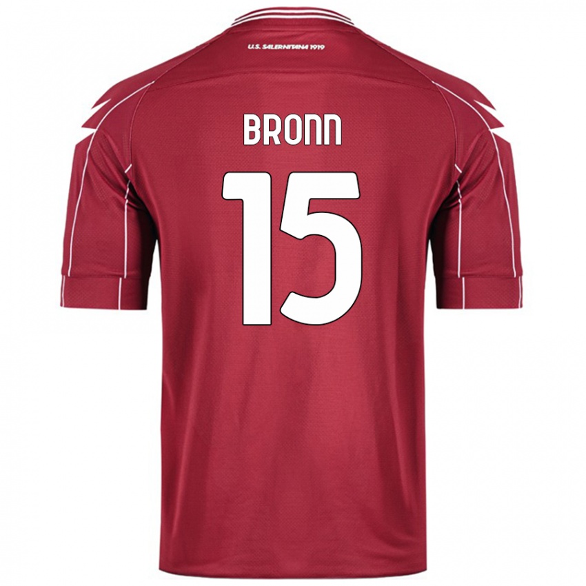 Niño Camiseta Dylan Bronn #15 Borgoña 1ª Equipación 2024/25 La Camisa Perú