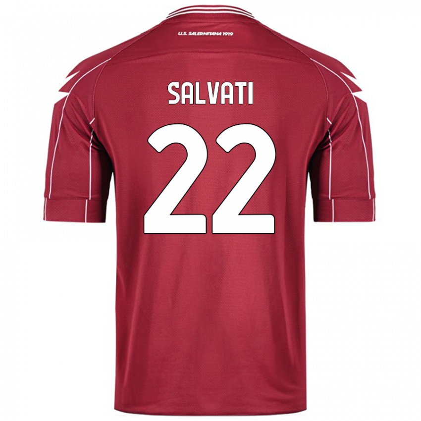 Niño Camiseta Gregorio Salvati #22 Borgoña 1ª Equipación 2024/25 La Camisa Perú