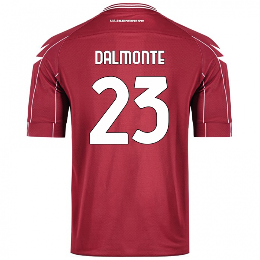 Niño Camiseta Nicola Dalmonte #23 Borgoña 1ª Equipación 2024/25 La Camisa Perú