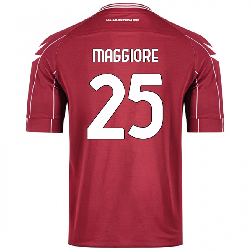 Niño Camiseta Giulio Maggiore #25 Borgoña 1ª Equipación 2024/25 La Camisa Perú