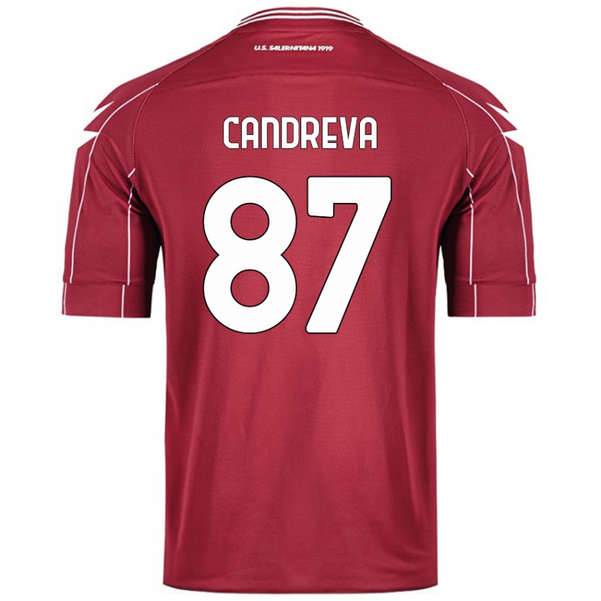 Niño Camiseta Antonio Candreva #87 Borgoña 1ª Equipación 2024/25 La Camisa Perú