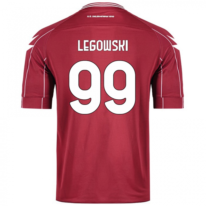 Niño Camiseta Mateusz Legowski #99 Borgoña 1ª Equipación 2024/25 La Camisa Perú