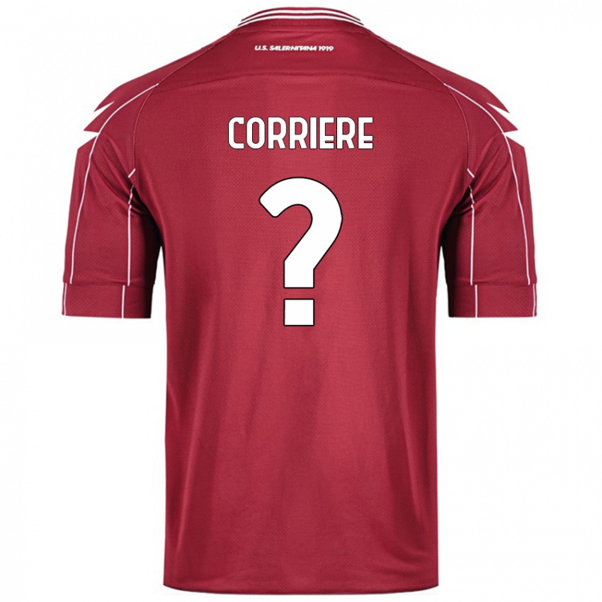 Niño Camiseta Francesco Corriere #0 Borgoña 1ª Equipación 2024/25 La Camisa Perú