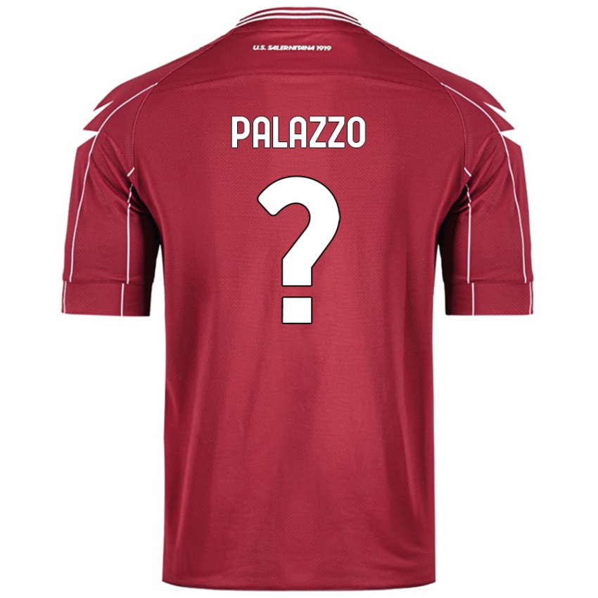 Niño Camiseta Mario Palazzo #0 Borgoña 1ª Equipación 2024/25 La Camisa Perú