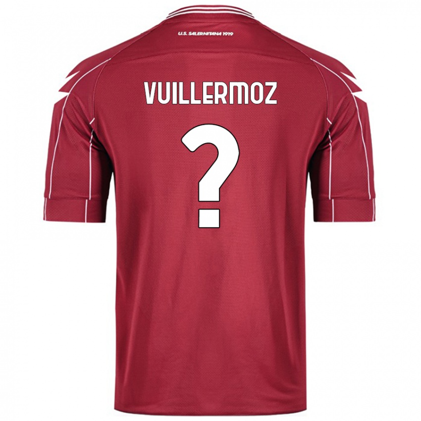 Niño Camiseta Joshua Vuillermoz #0 Borgoña 1ª Equipación 2024/25 La Camisa Perú