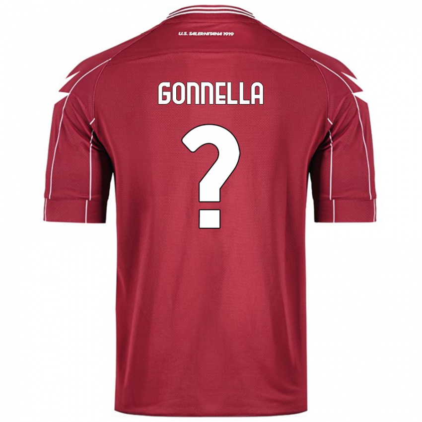 Niño Camiseta Andrea Gonnella #0 Borgoña 1ª Equipación 2024/25 La Camisa Perú