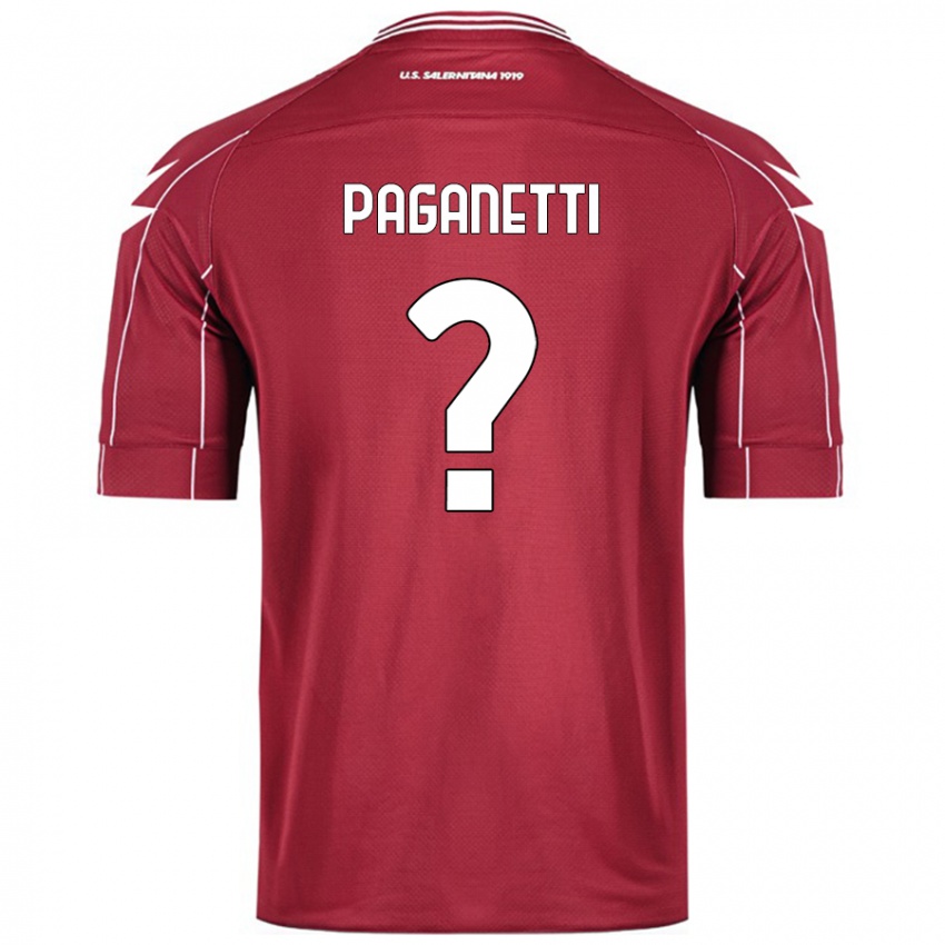 Niño Camiseta Giacomo Paganetti #0 Borgoña 1ª Equipación 2024/25 La Camisa Perú