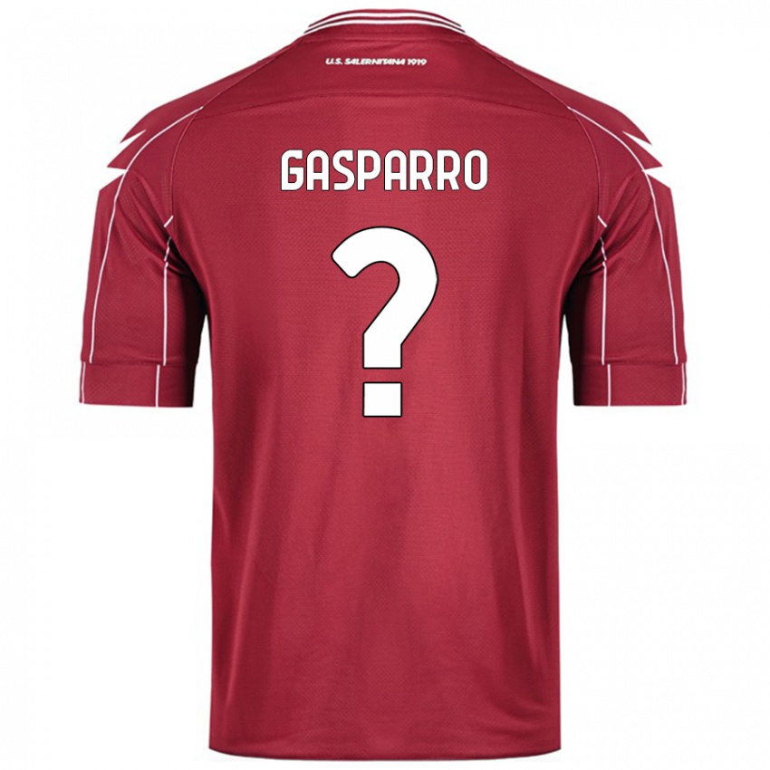 Niño Camiseta Roberto Gasparro #0 Borgoña 1ª Equipación 2024/25 La Camisa Perú