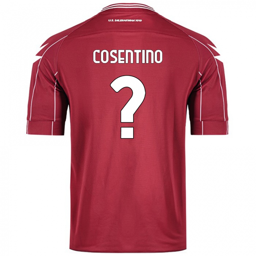 Niño Camiseta Aldo Cosentino #0 Borgoña 1ª Equipación 2024/25 La Camisa Perú