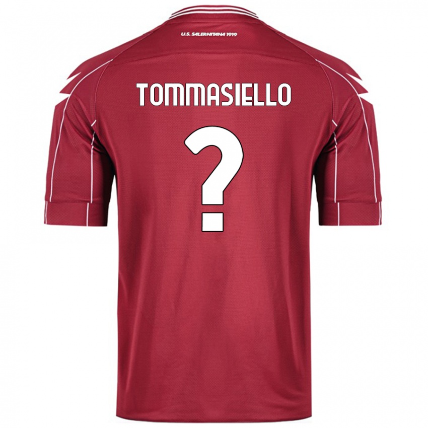 Niño Camiseta Francesco Tommasiello #0 Borgoña 1ª Equipación 2024/25 La Camisa Perú