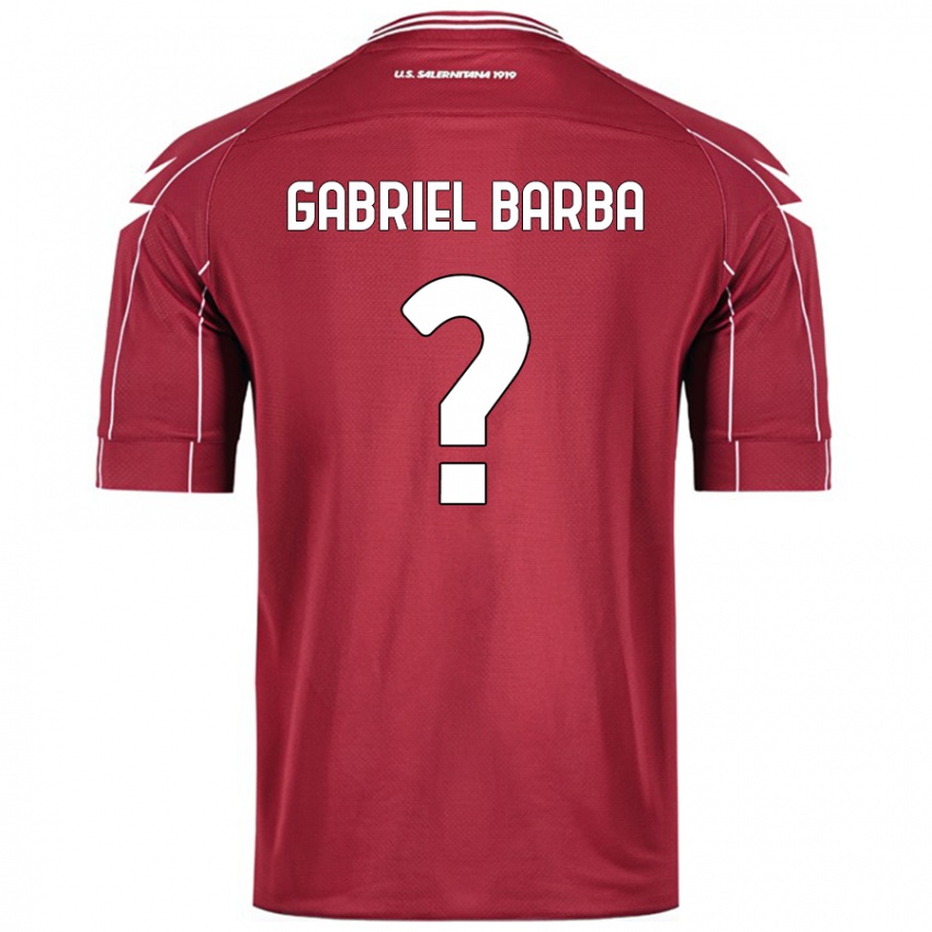 Niño Camiseta Luigi Gabriel Barba #0 Borgoña 1ª Equipación 2024/25 La Camisa Perú