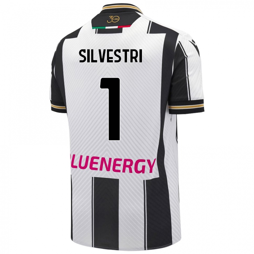 Niño Camiseta Marco Silvestri #1 Blanco Negro 1ª Equipación 2024/25 La Camisa Perú