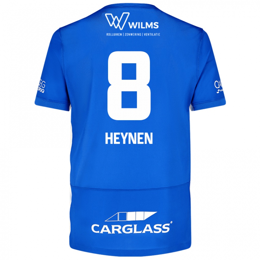 Niño Camiseta Bryan Heynen #8 Azul 1ª Equipación 2024/25 La Camisa Perú