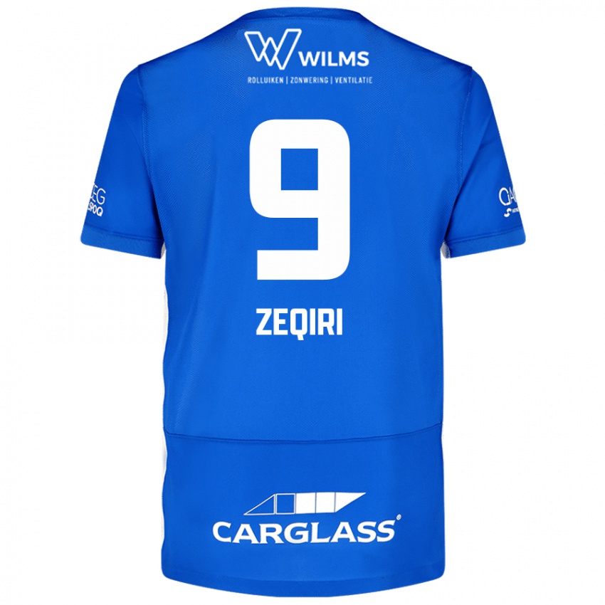 Niño Camiseta Andi Zeqiri #9 Azul 1ª Equipación 2024/25 La Camisa Perú