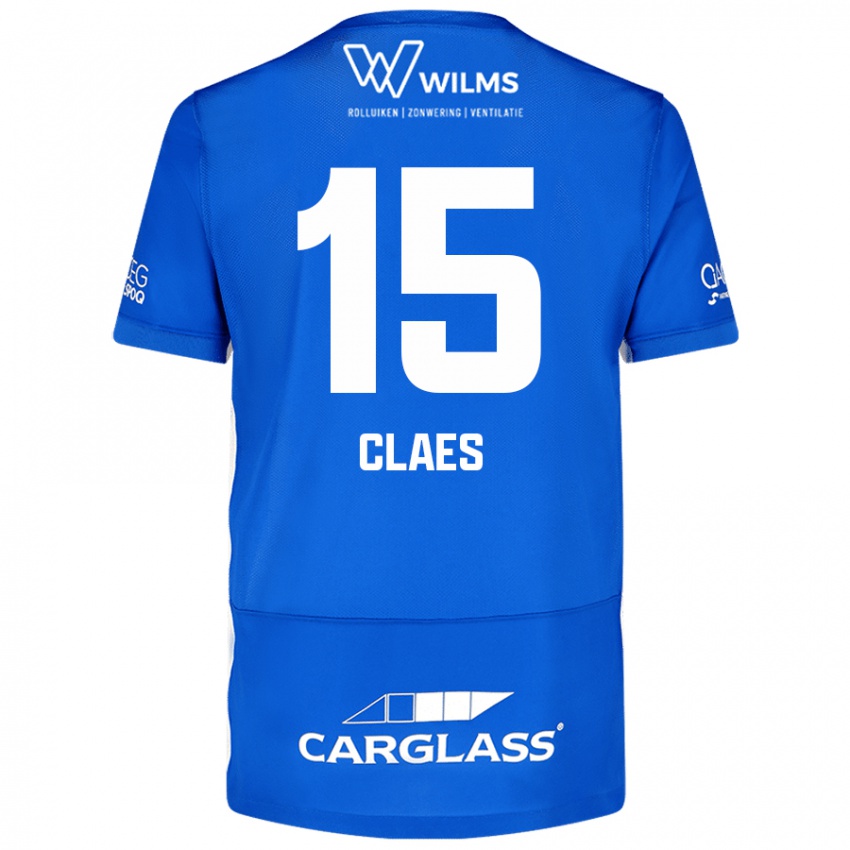 Niño Camiseta Thomas Claes #15 Azul 1ª Equipación 2024/25 La Camisa Perú