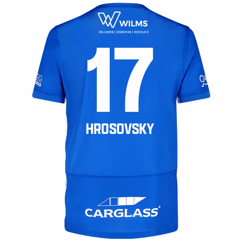 Niño Camiseta Patrik Hrosovsky #17 Azul 1ª Equipación 2024/25 La Camisa Perú