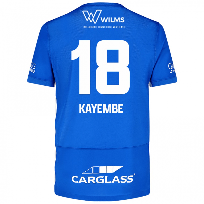 Niño Camiseta Joris Kayembe #18 Azul 1ª Equipación 2024/25 La Camisa Perú