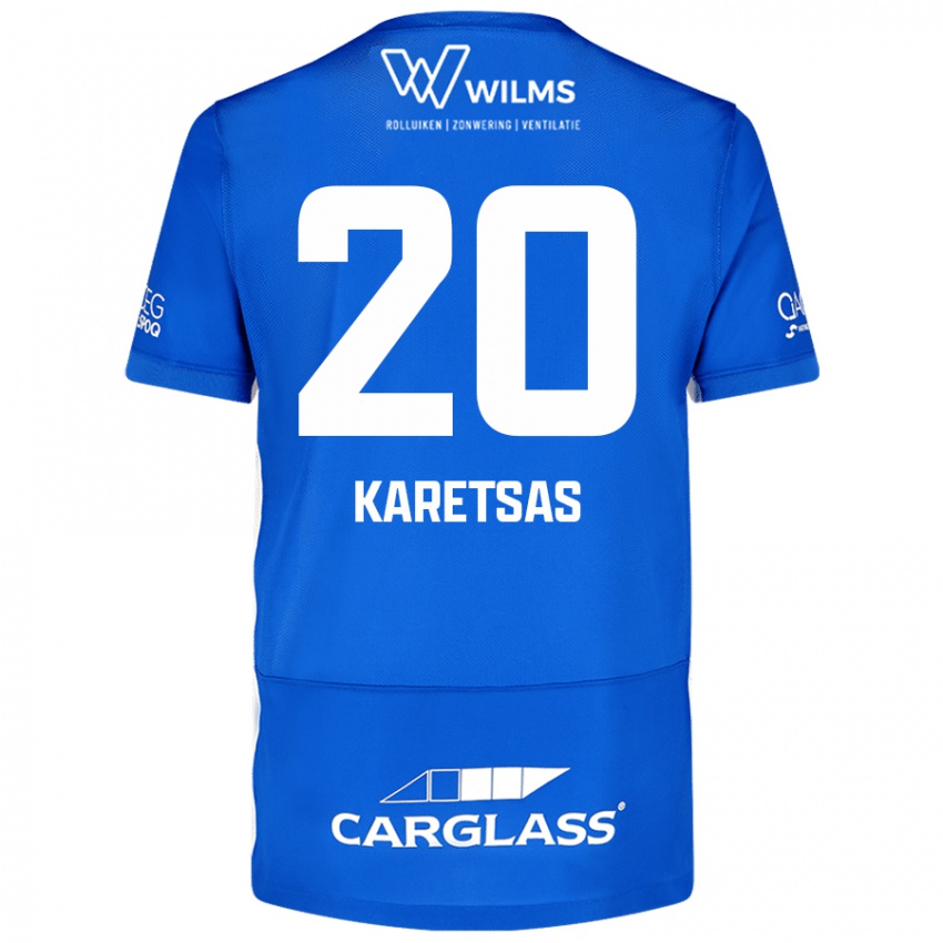 Niño Camiseta Konstantinos Karetsas #20 Azul 1ª Equipación 2024/25 La Camisa Perú