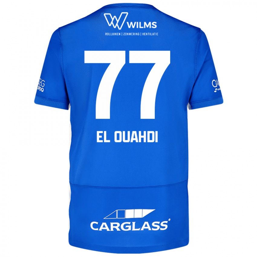 Niño Camiseta Zakaria El Ouahdi #77 Azul 1ª Equipación 2024/25 La Camisa Perú