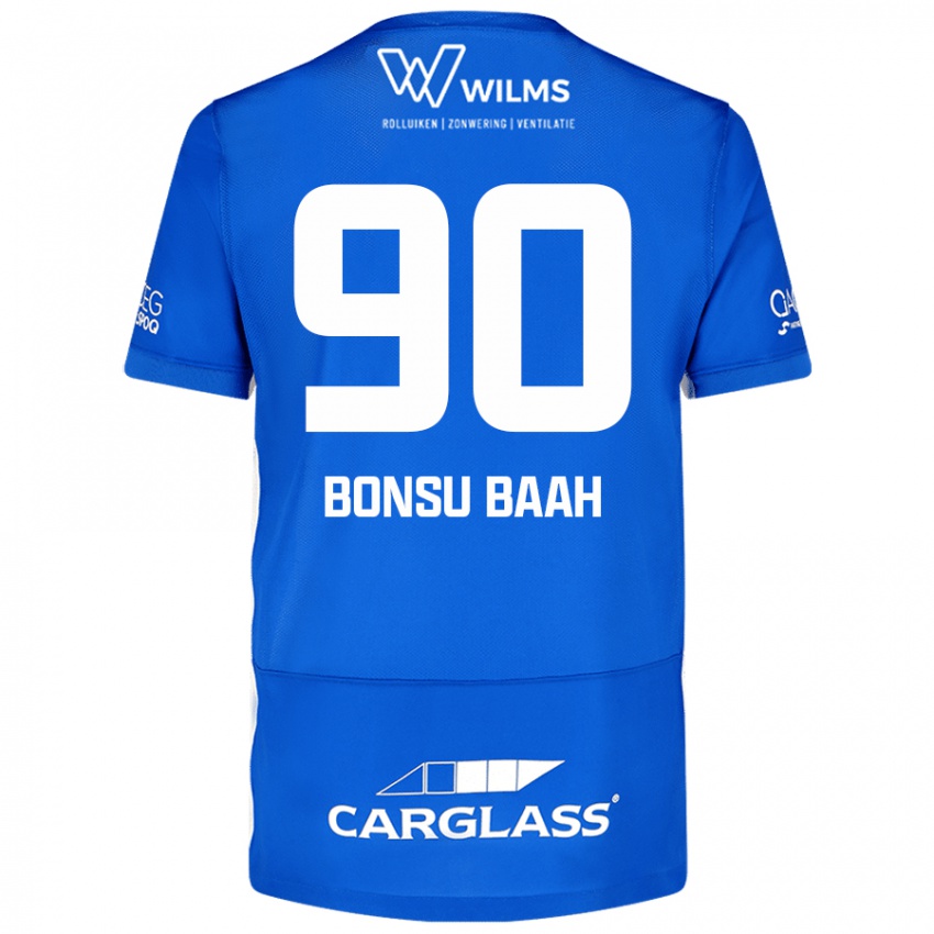 Niño Camiseta Christopher Bonsu Baah #90 Azul 1ª Equipación 2024/25 La Camisa Perú