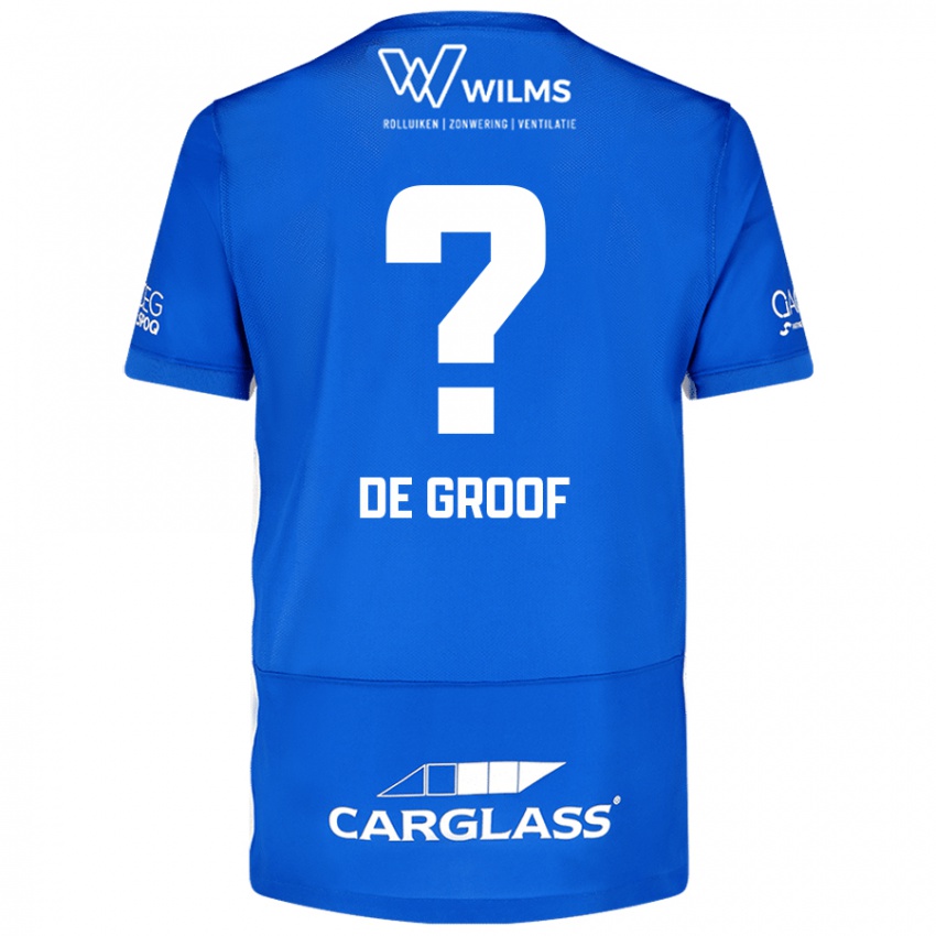 Niño Camiseta Jens De Groof #0 Azul 1ª Equipación 2024/25 La Camisa Perú