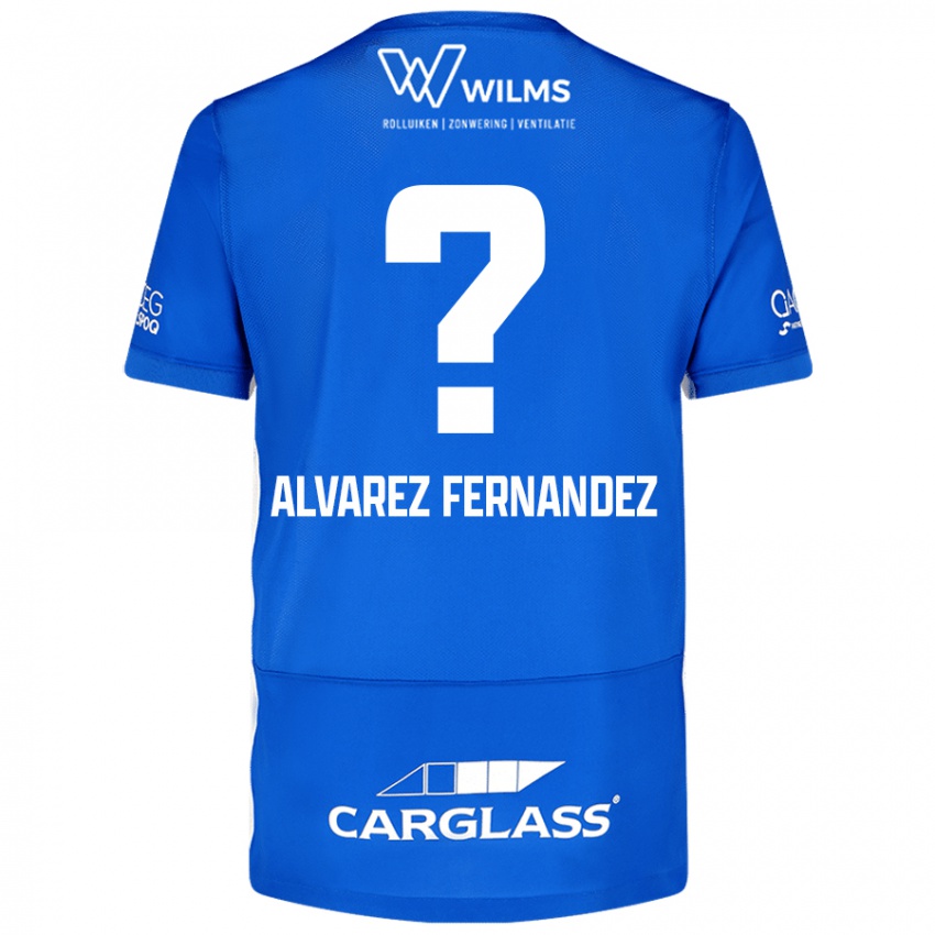 Niño Camiseta Loïc Alvarez Fernandez #0 Azul 1ª Equipación 2024/25 La Camisa Perú