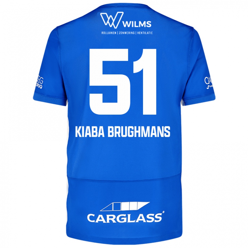 Niño Camiseta Lucca Kiaba Brughmans #51 Azul 1ª Equipación 2024/25 La Camisa Perú