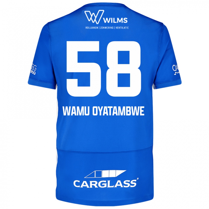 Niño Camiseta Matthias Wamu Oyatambwe #58 Azul 1ª Equipación 2024/25 La Camisa Perú