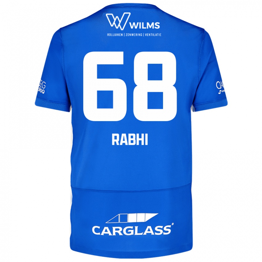 Niño Camiseta Ayman Rabhi #68 Azul 1ª Equipación 2024/25 La Camisa Perú