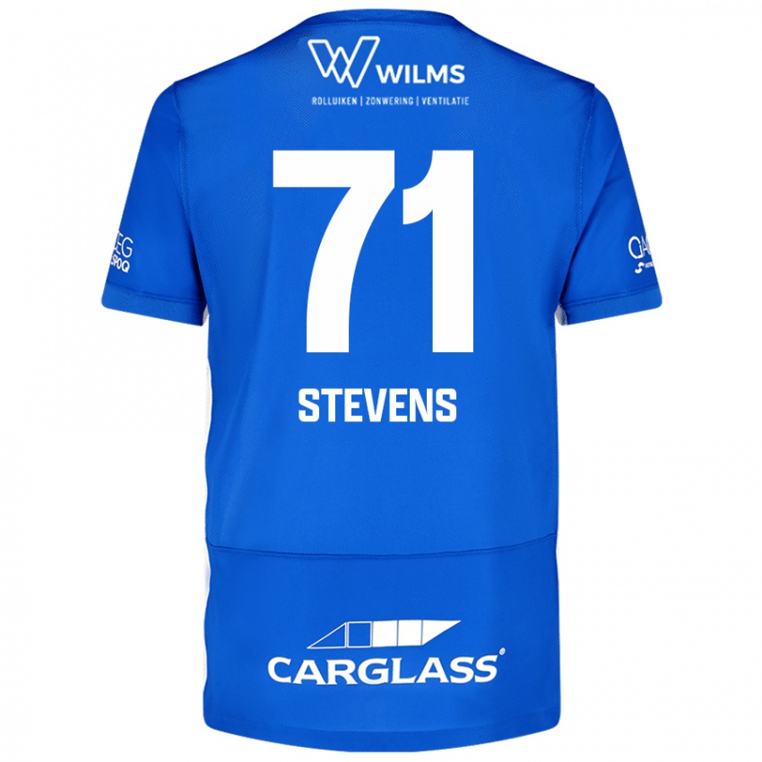 Niño Camiseta Brent Stevens #71 Azul 1ª Equipación 2024/25 La Camisa Perú