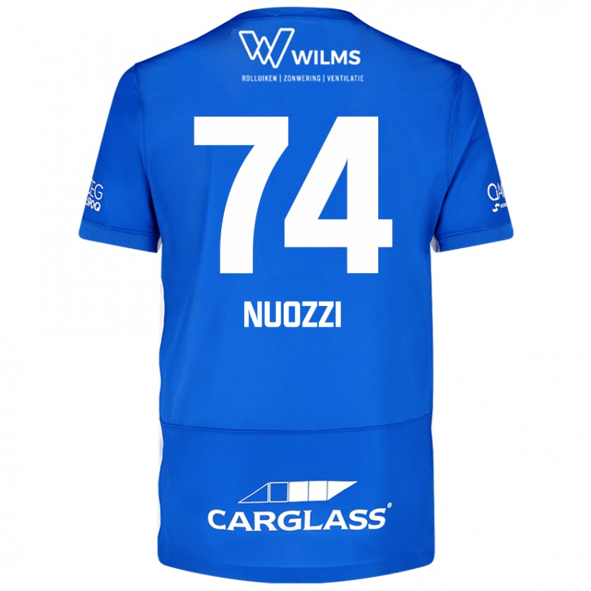 Niño Camiseta Cédric Nuozzi #74 Azul 1ª Equipación 2024/25 La Camisa Perú