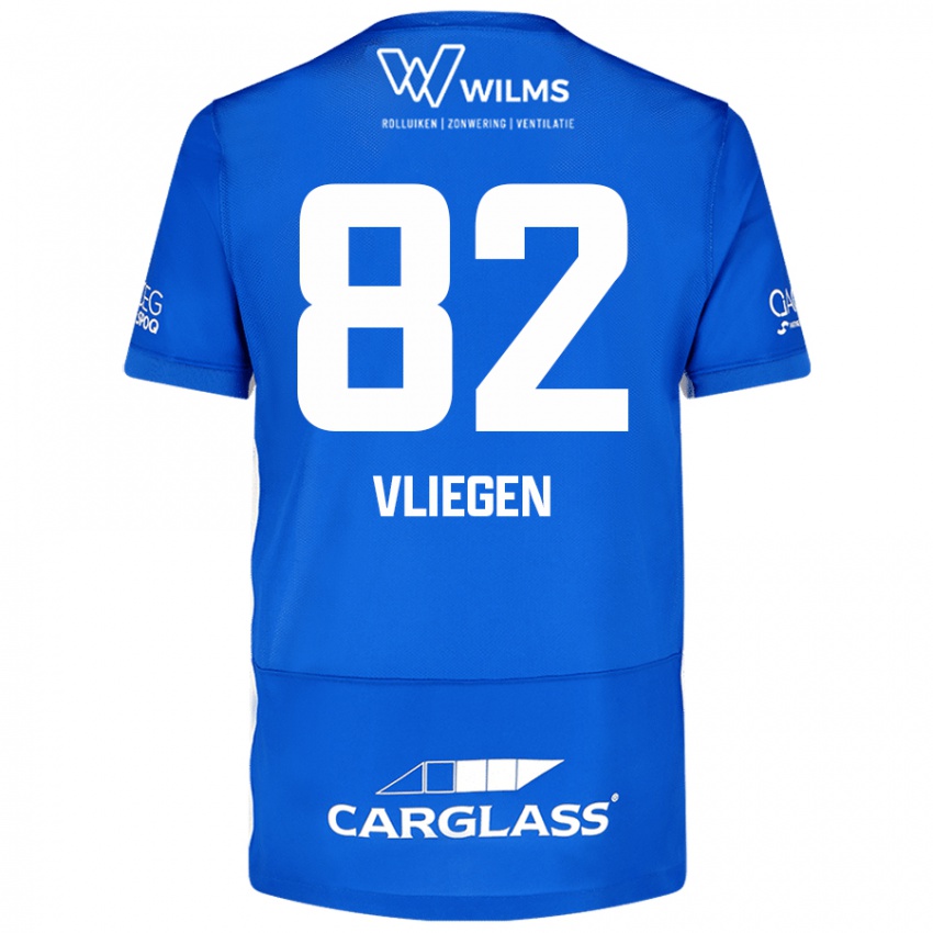 Niño Camiseta Olivier Vliegen #82 Azul 1ª Equipación 2024/25 La Camisa Perú