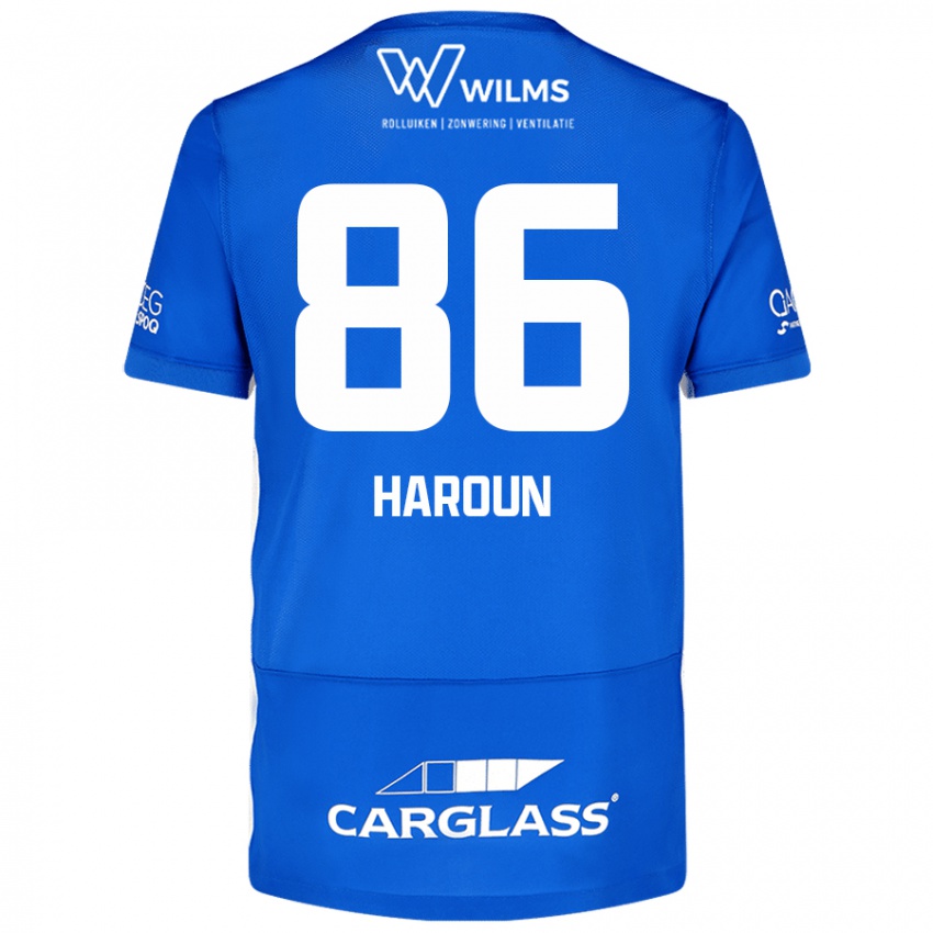 Niño Camiseta Kenan Haroun #86 Azul 1ª Equipación 2024/25 La Camisa Perú