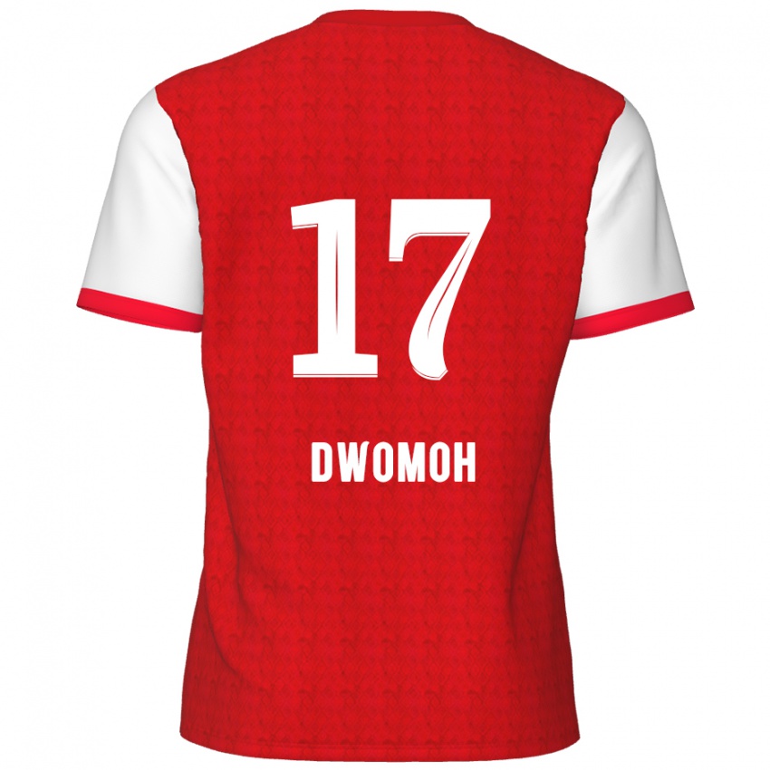 Niño Camiseta Pierre Dwomoh #17 Rojo Blanco 1ª Equipación 2024/25 La Camisa Perú