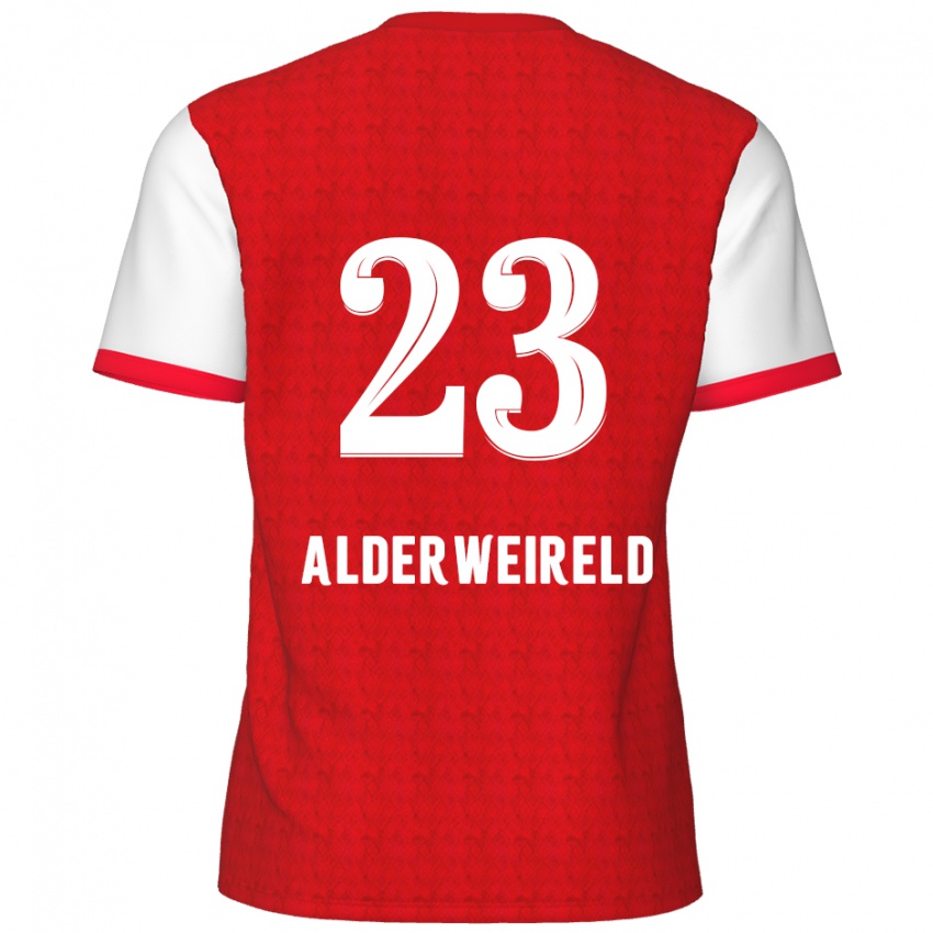 Niño Camiseta Toby Alderweireld #23 Rojo Blanco 1ª Equipación 2024/25 La Camisa Perú