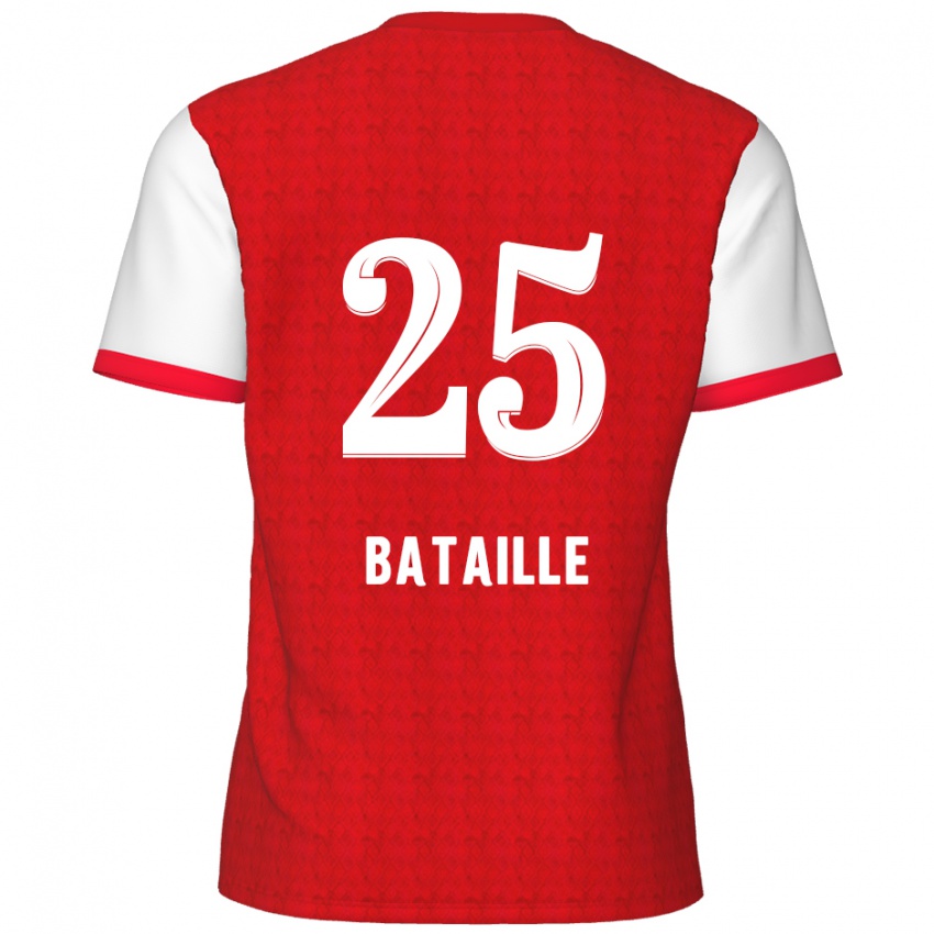 Niño Camiseta Jelle Bataille #25 Rojo Blanco 1ª Equipación 2024/25 La Camisa Perú