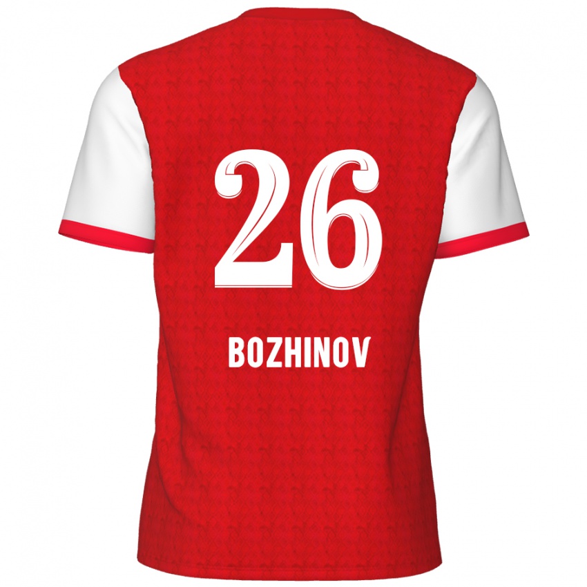 Niño Camiseta Rosen Bozhinov #26 Rojo Blanco 1ª Equipación 2024/25 La Camisa Perú